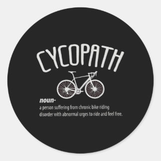Cykopath Runder Aufkleber