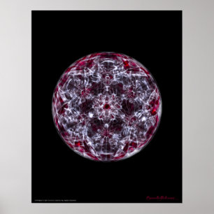 Cymatics: Metatron Cube Brainwave Sound Poster