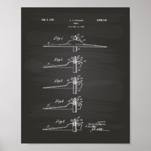 Cymbal 1951 Patent Kunst Schultafel Poster