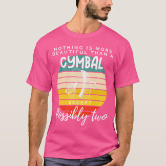 Cymbal Symphony: Doppelte Schönheit in diesem Musi T-Shirt