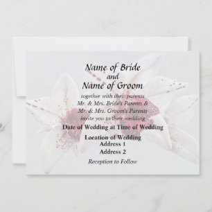 Cymbidium Baltic Dew Freckle Face Wedding Products Einladung
