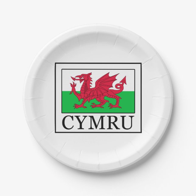 Cymru Pappteller (Vorderseite)