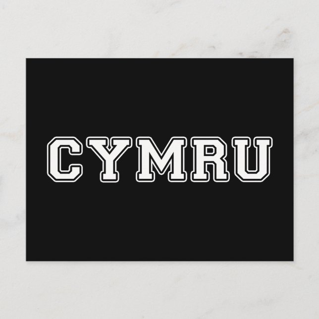 Cymru Postkarte (Vorderseite)