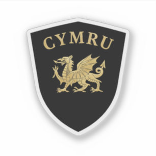 Cymru-Schild Aufkleber