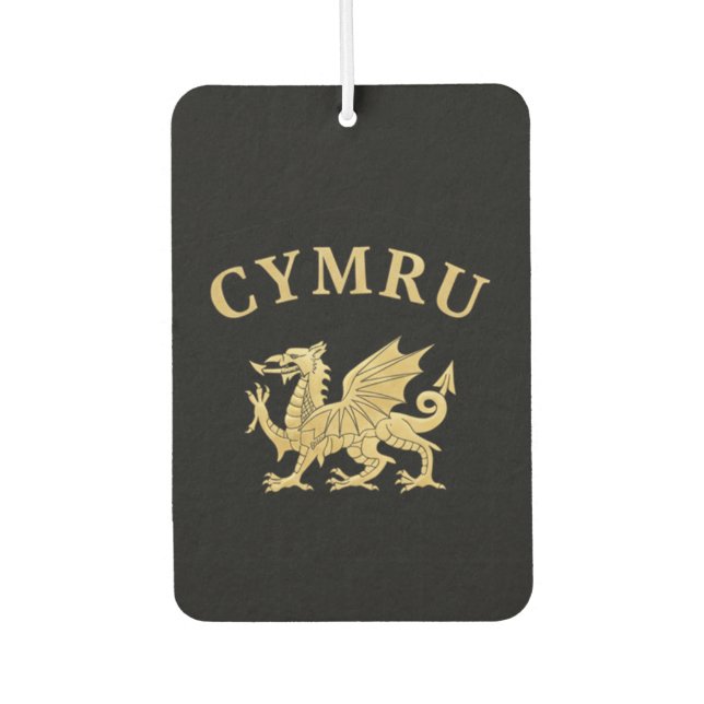 Cymru-Schild Autolufterfrischer (Vorderseite)