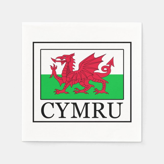 Cymru Serviette (Vorderseite)