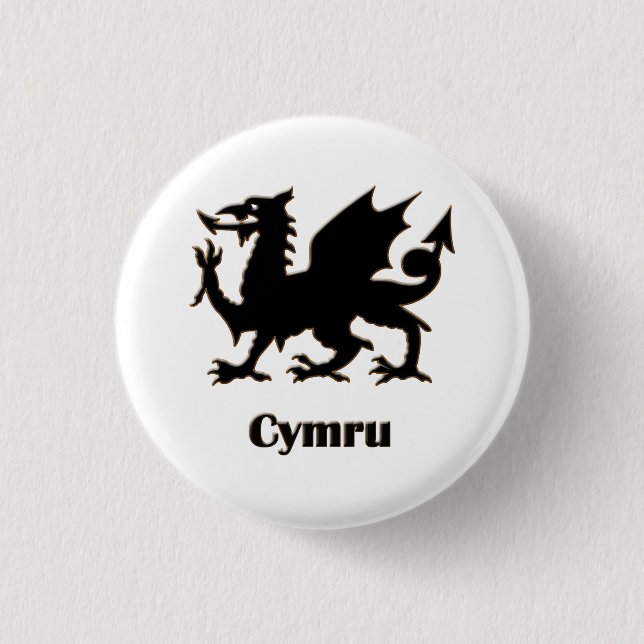 Cymru, Wales, Stift Button (Vorderseite)