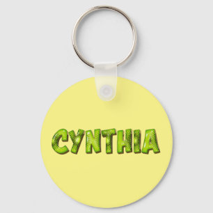 Cynthia Name Kiwi Design Schlüsselanhänger