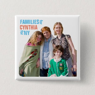 Cynthia Nixon für NY Gouverneur 2018 Button