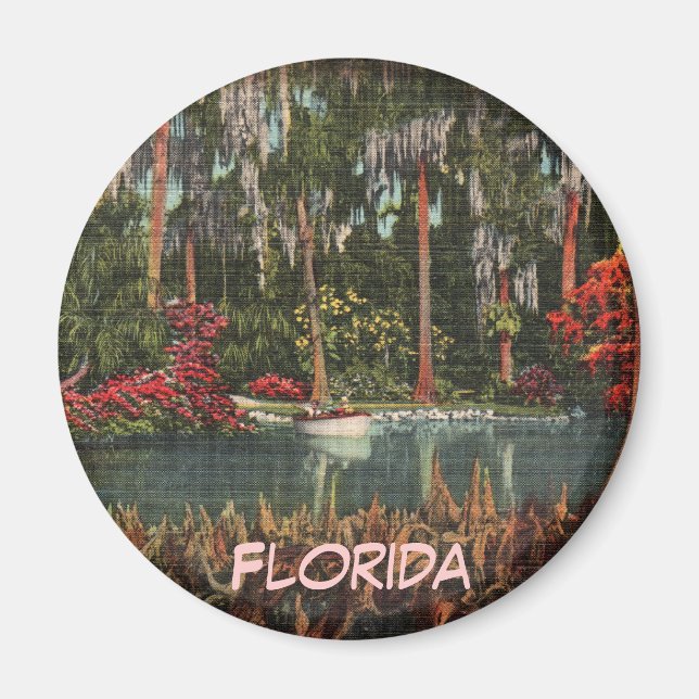 Cypress Gardens Florida Magnet (Vorne)