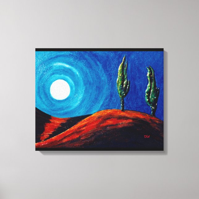 Cypress Moon Leinwanddruck (Vorderseite)