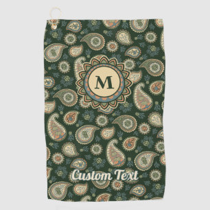 Cypress Paisley Pattern Golf Handtuch