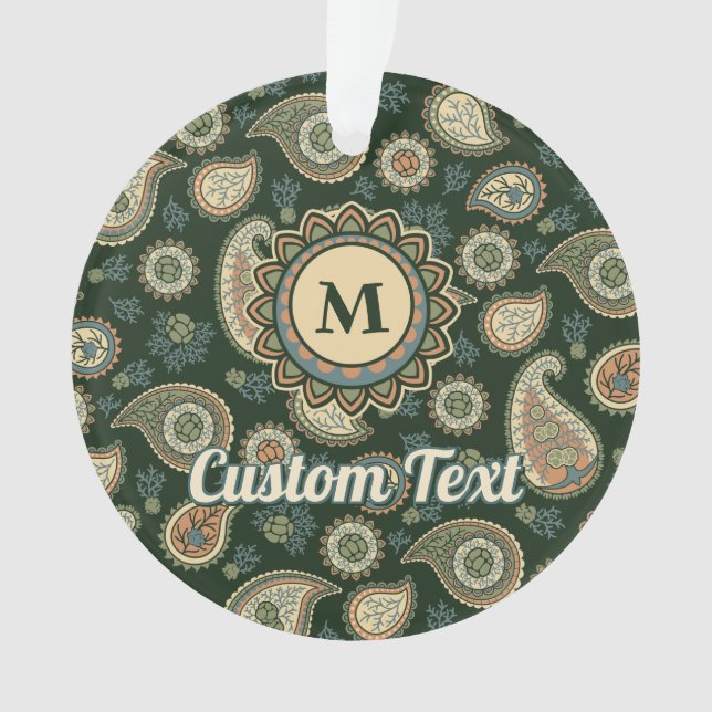 Cypress Paisley Pattern Ornament (Vorderseite)