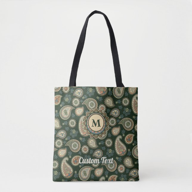 Cypress Paisley Pattern Tote Bag Tasche (Vorderseite)