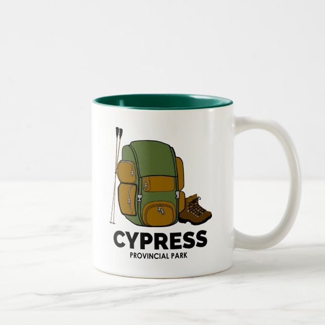 Cypress Provincial Park Backpack Zweifarbige Tasse (Rechts)