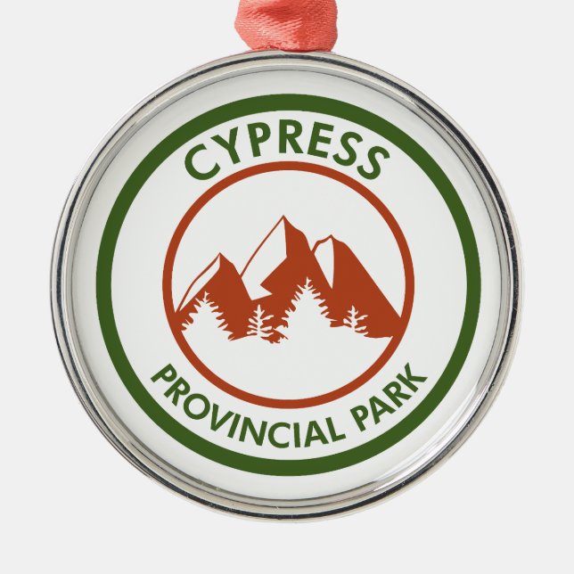 Cypress Provincial Park Ornament Aus Metall (Vorne)