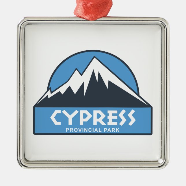 Cypress Provincial Park Ornament Aus Metall (Vorne)