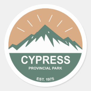 Cypress Provincial Park Runder Aufkleber