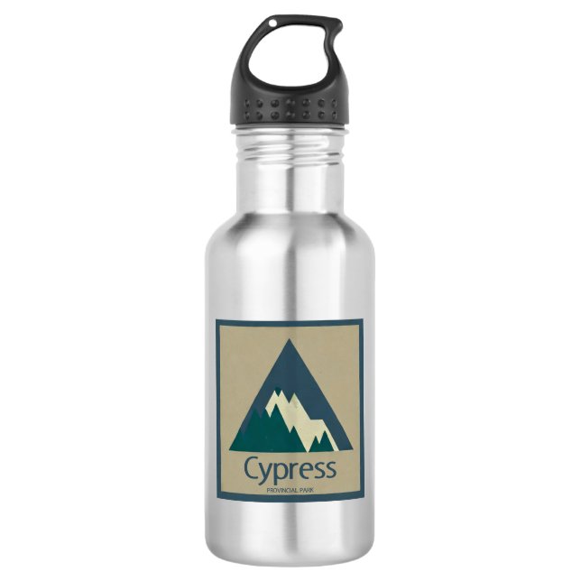 Cypress Provincial Park Rustic Edelstahlflasche (Vorderseite)