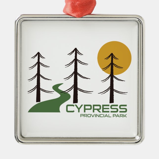 Cypress Provincial Park Trail Ornament Aus Metall (Vorne)