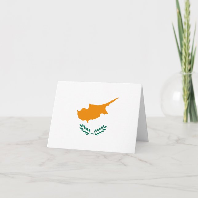 Cyprus Flag Notecard Karte (Vorderseite)