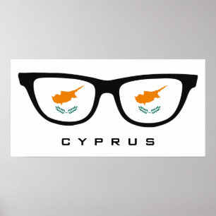 Cyprus Shades Custom Text & Color Poster