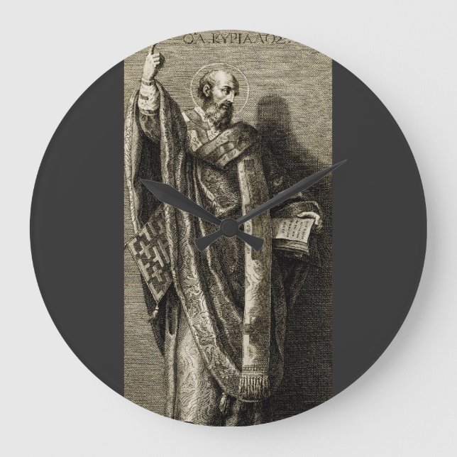 Cyril de Jerusalem, Professor Große Wanduhr (Vorderseite)