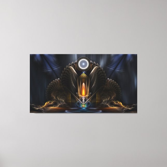 Cyritous, der Tempel des Orbs von Karinos Leinwanddruck (Vorderseite)