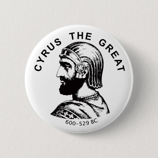 Cyrus der großes kourosh bozorg runde Knopf Button (Vorderseite)