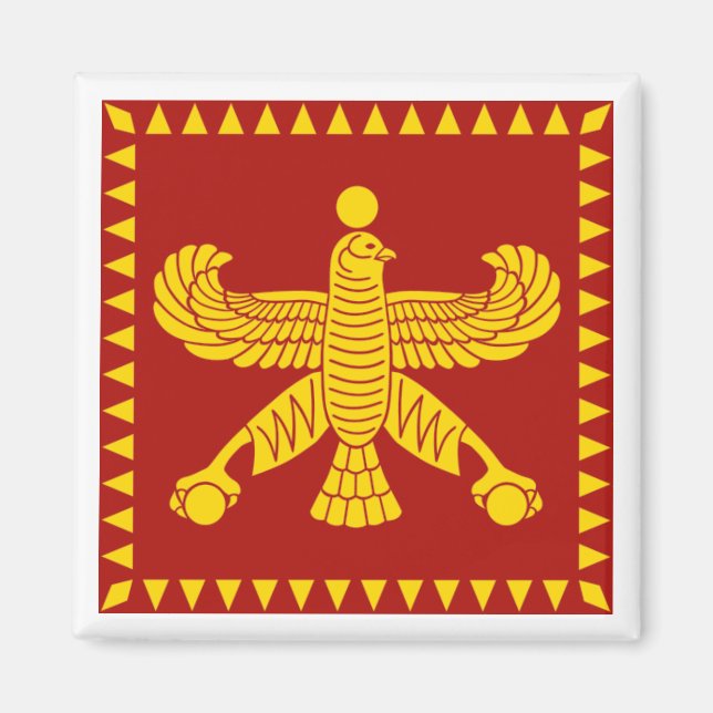 Cyrus die große Standardflagge Magnet (Vorne)