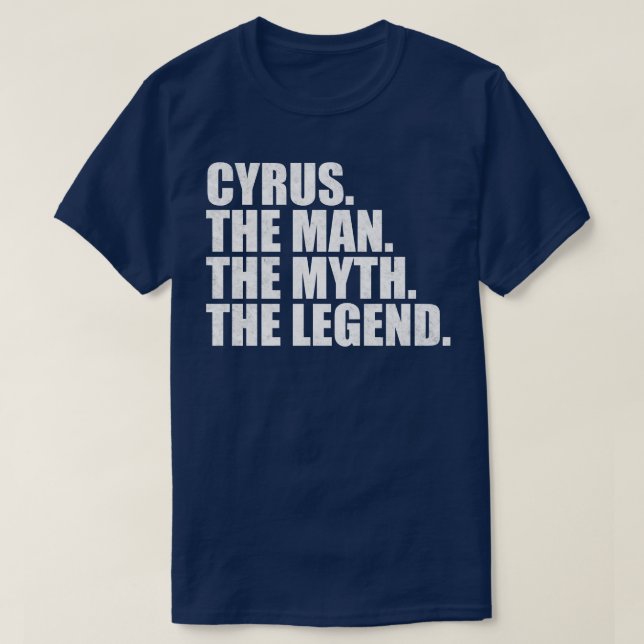 CyrusCyrus Name Cyrus Vorname T-Shirt (Design vorne)