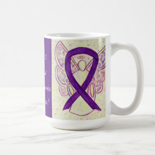 Cystic Fibrosis Awareness Ribbon Engel Custom Tass Kaffeetasse