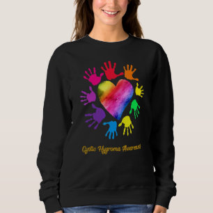 Cystic Hygroma Awareness Hands Cystic Hygroma Sweatshirt