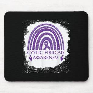 Cystische Fibrose Awareness gebleicht Rainbow Lila Mousepad