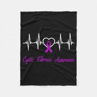 Cystische Fibrose Sensibilisierung Heartbeat Liebe Fleecedecke
