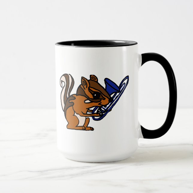 CZ, Chipmunk, der die Trombone-Tasse spielt Tasse (Rechts)