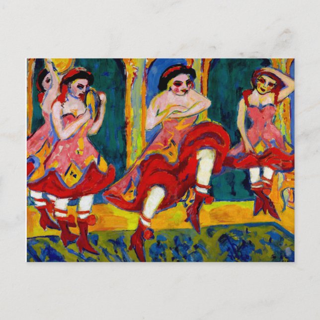 Czardas Dancers von Kirchner Postkarte (Vorderseite)