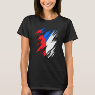 Cze Tschechische Flagge T-Shirt