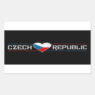 CZECH-Aufkleber Rechteckiger Aufkleber