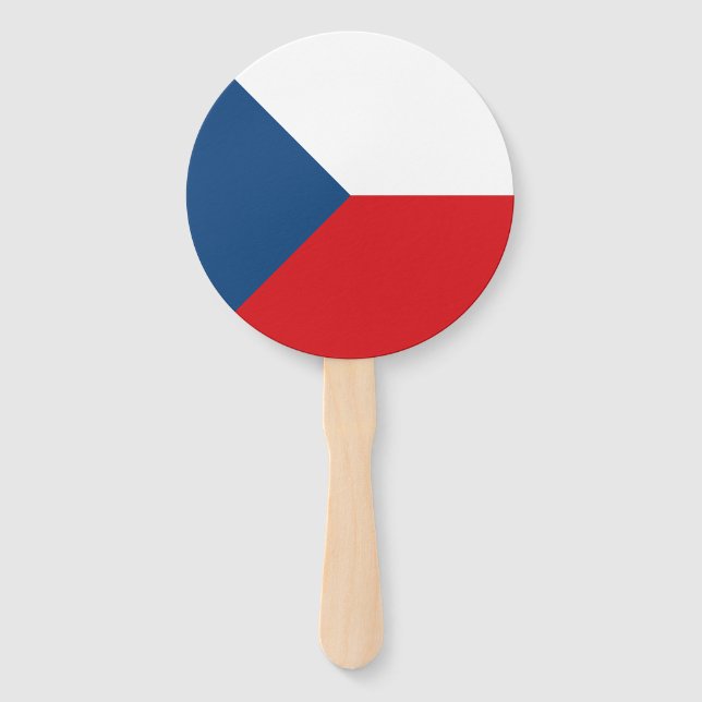 Czech Republic Flag Fächer (Vorderseite)