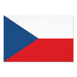 Czech Republic Flag Fotodruck