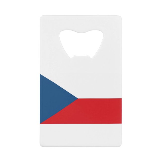 Czech Republic Flag Geldbeutel Flaschenöffner (Vorderseite)