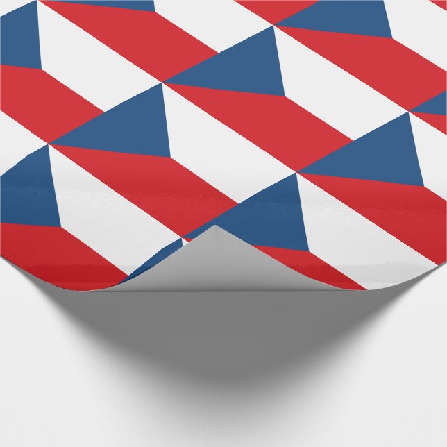 Czech Republic Flag Geschenkpapier (Ecke)