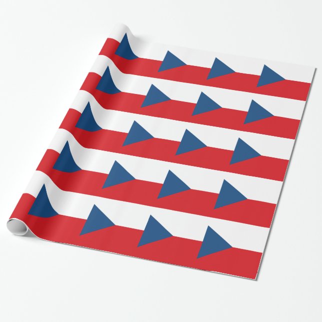 Czech Republic Flag Geschenkpapier (Ungerollt)