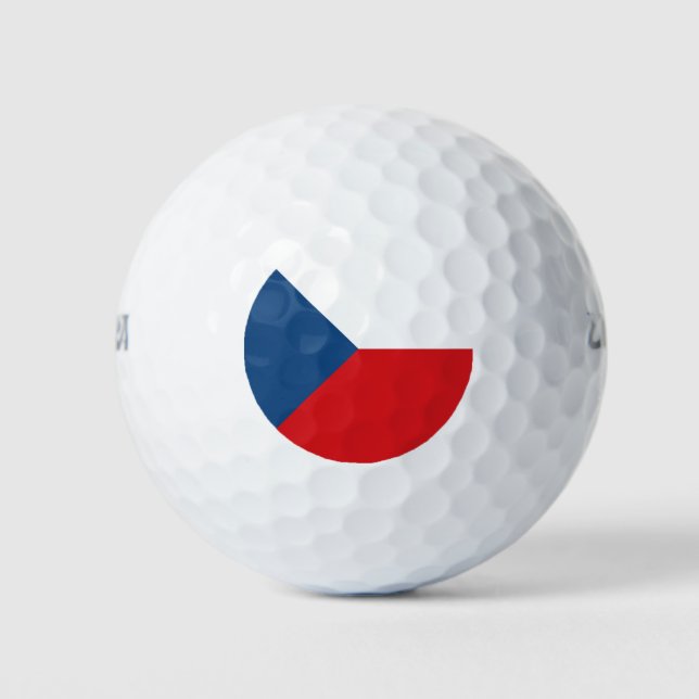 Czech Republic Flag Golfball (Vorderseite)