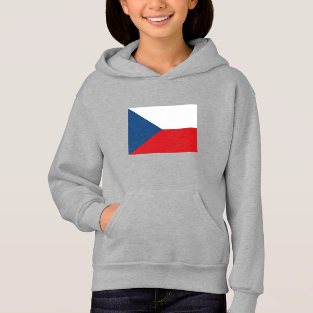 Czech Republic Flag Hoodie (Vorderseite)