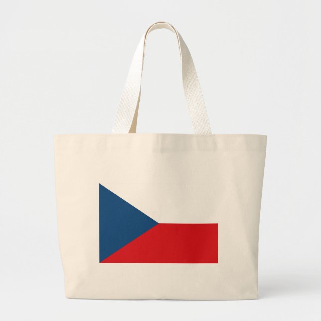 Czech Republic Flag Jumbo Stoffbeutel (Vorne)