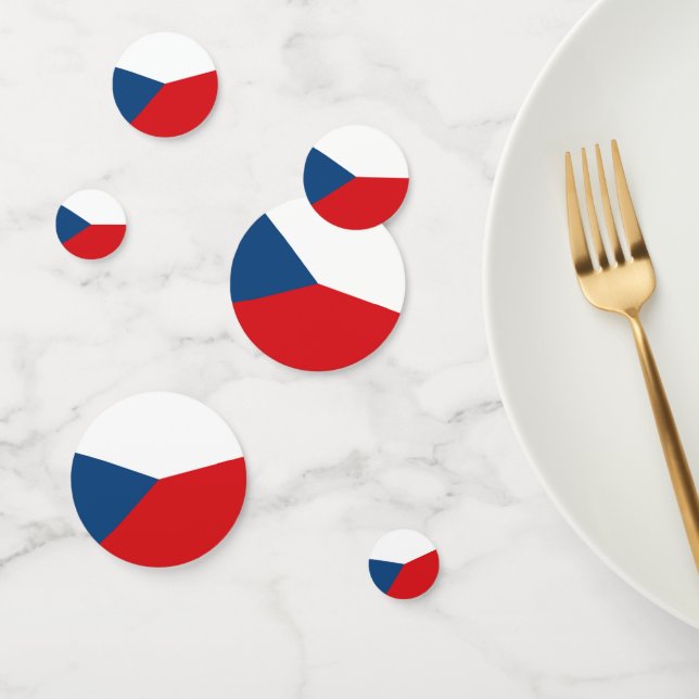 Czech Republic Flag Konfetti (Gruppe)