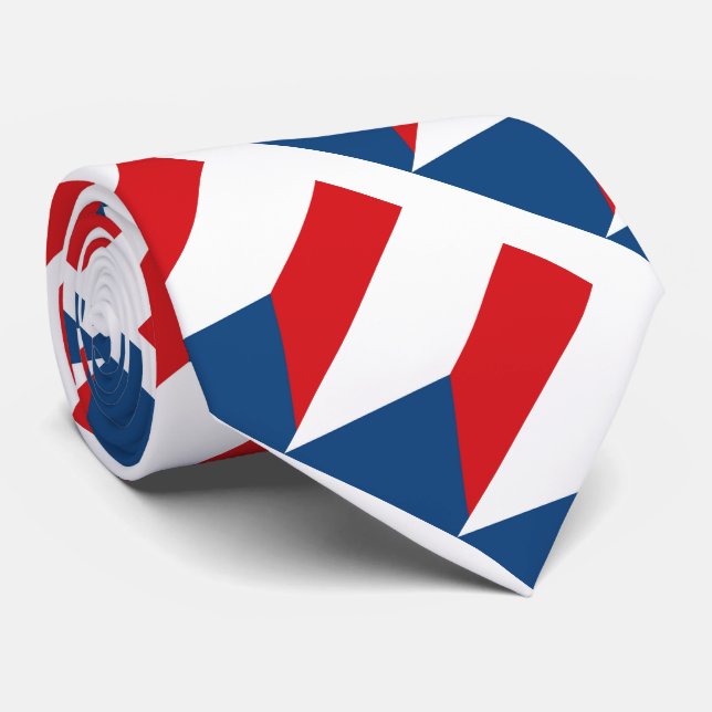 Czech Republic Flag Krawatte (Gerollt)