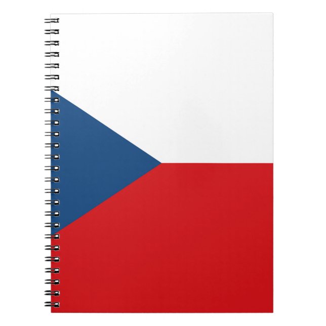 Czech Republic Flag Notizblock (Vorderseite)